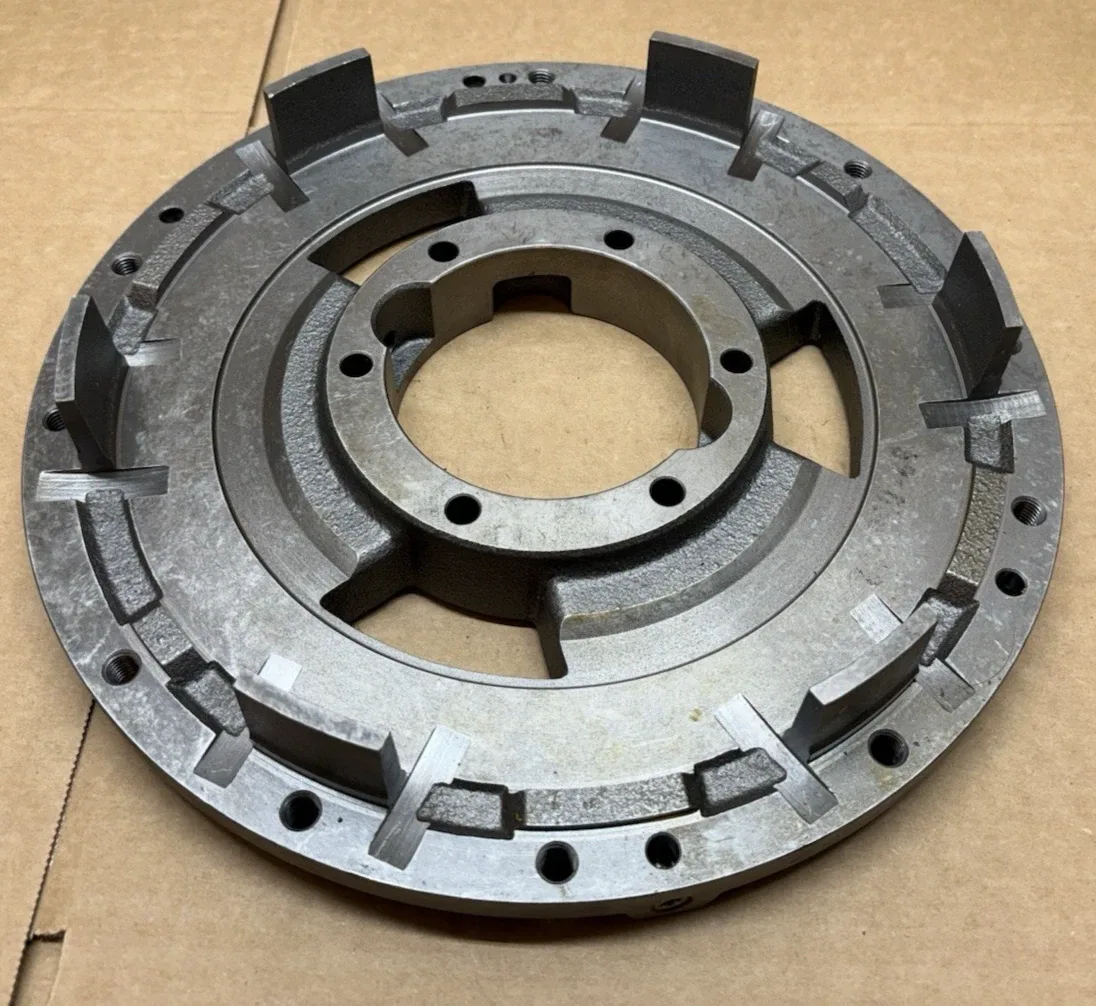 Voith 56-442130 Cast Iron Vaned Housing Plate Turbo Transmission NOS OEM image 2