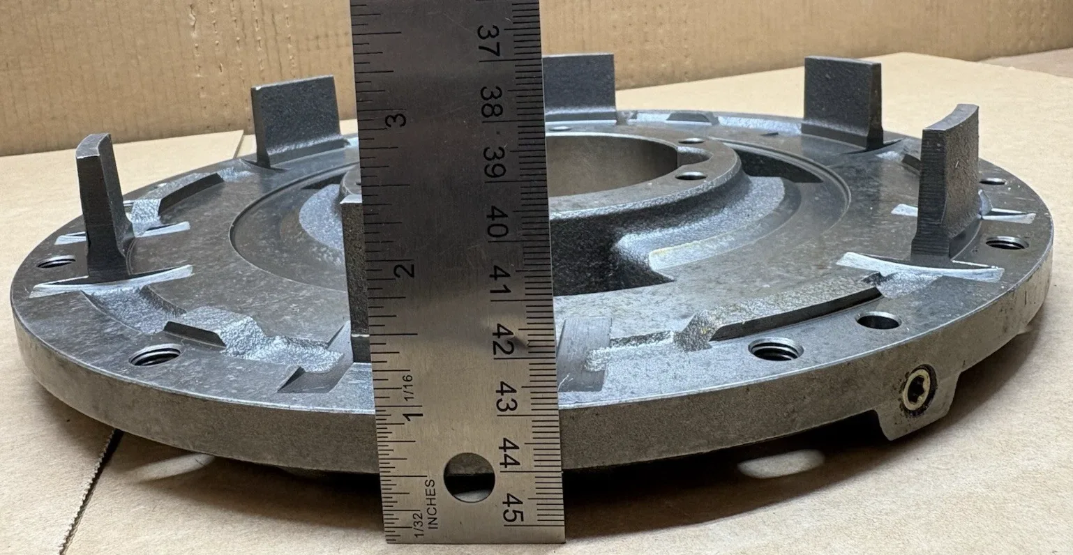 Voith 56-442130 Cast Iron Vaned Housing Plate Turbo Transmission NOS OEM image 3