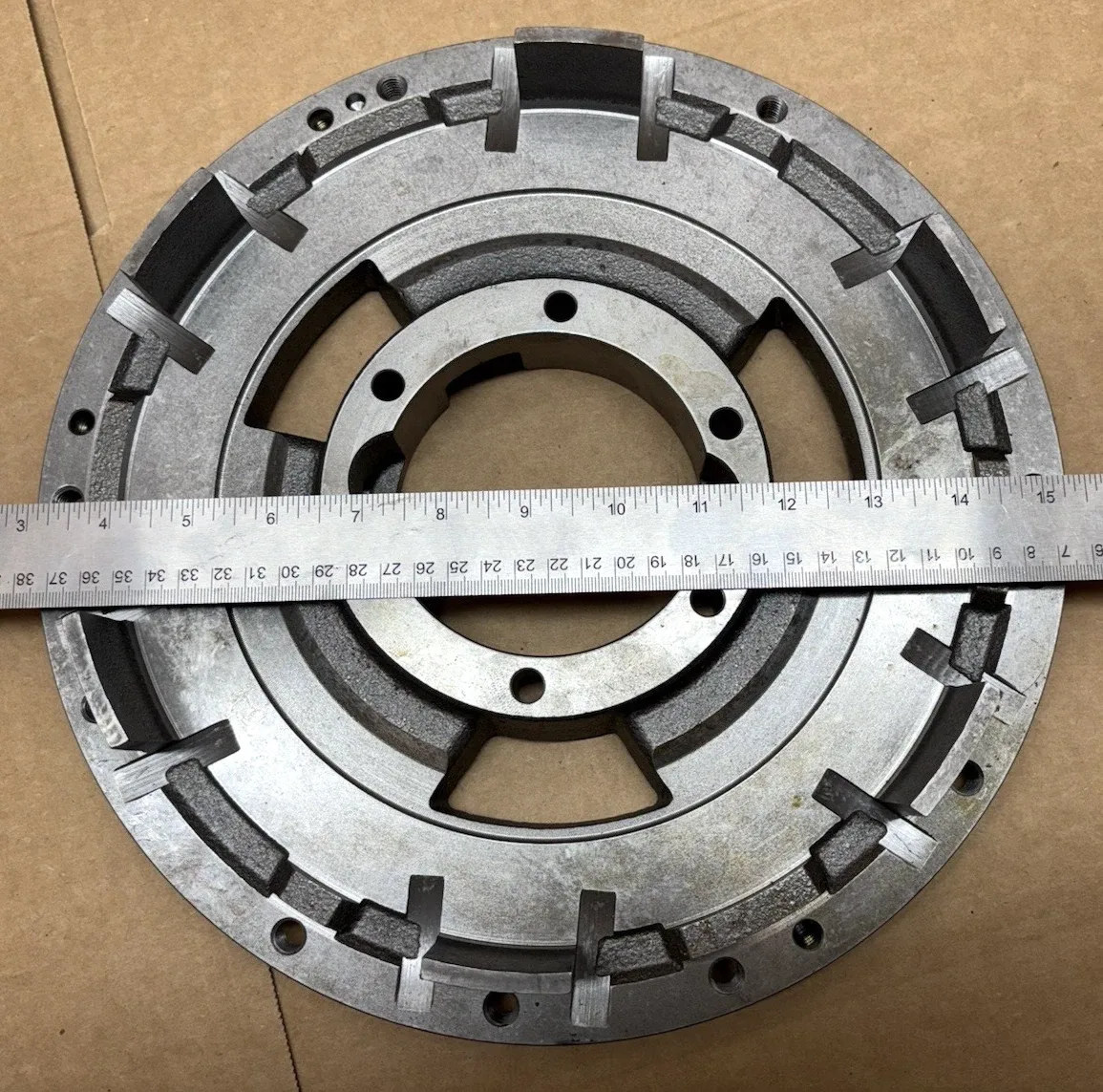Voith 56-442130 Cast Iron Vaned Housing Plate Turbo Transmission NOS OEM image 4