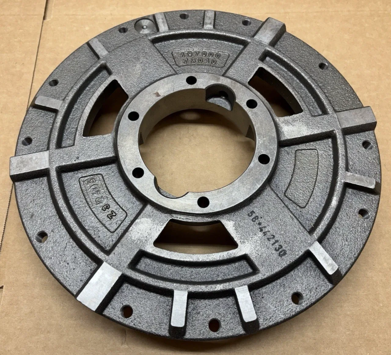 Voith 56-442130 Cast Iron Vaned Housing Plate Turbo Transmission NOS OEM