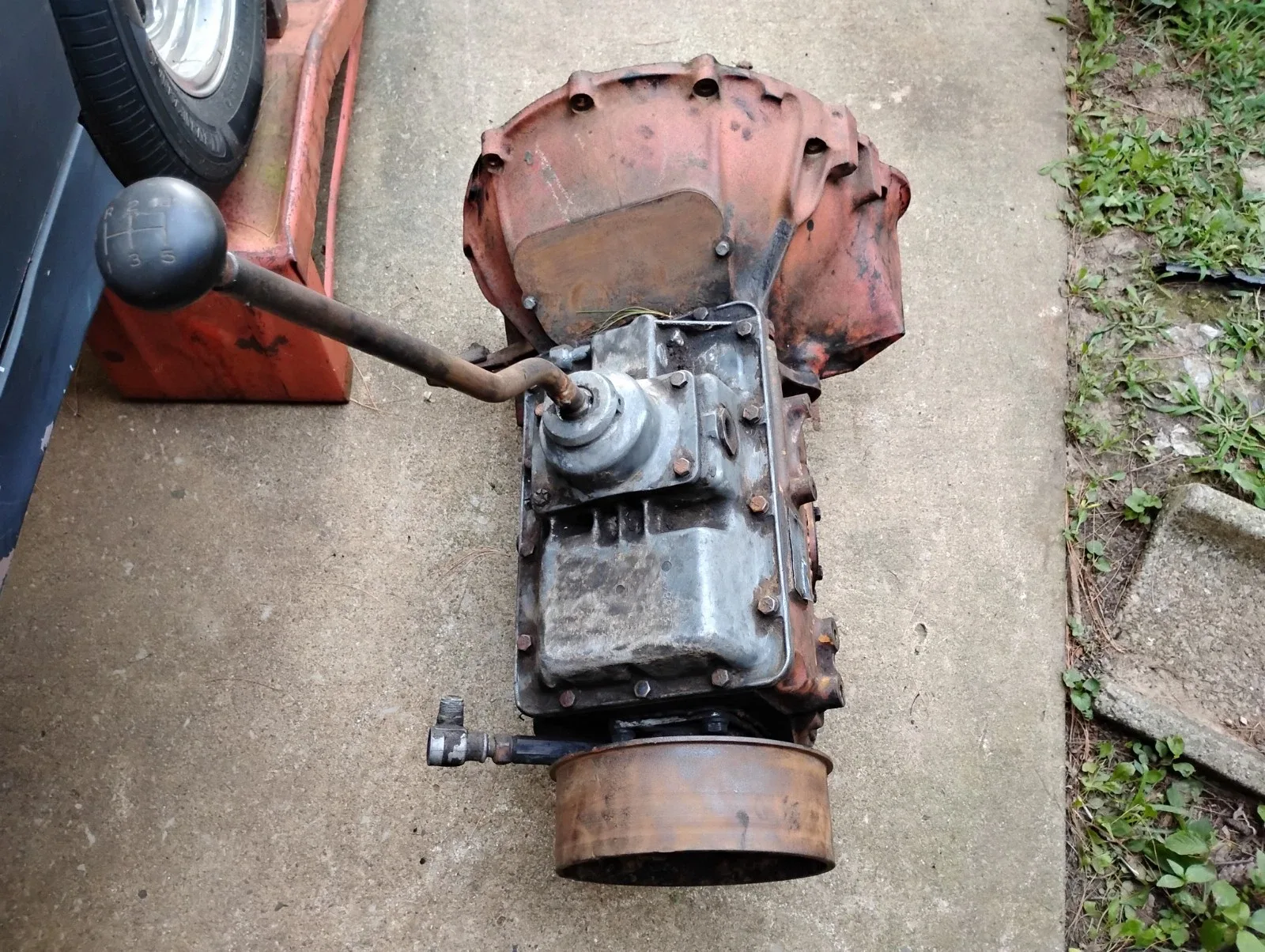 1976 CLARK 282V 5spd Transmission Gear Box, Bell housing Adapter For 427 Chevy image 4