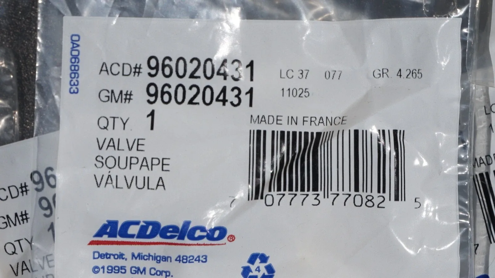 2003-25 GM Auto Trans Control Valve Body Check Ball 96020431 image 3