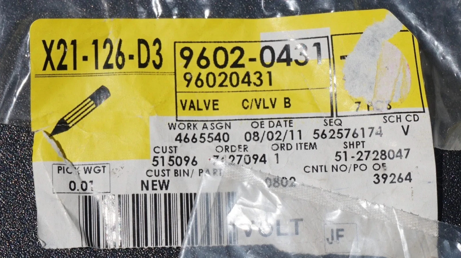 2003-25 GM Auto Trans Control Valve Body Check Ball 96020431 image 4