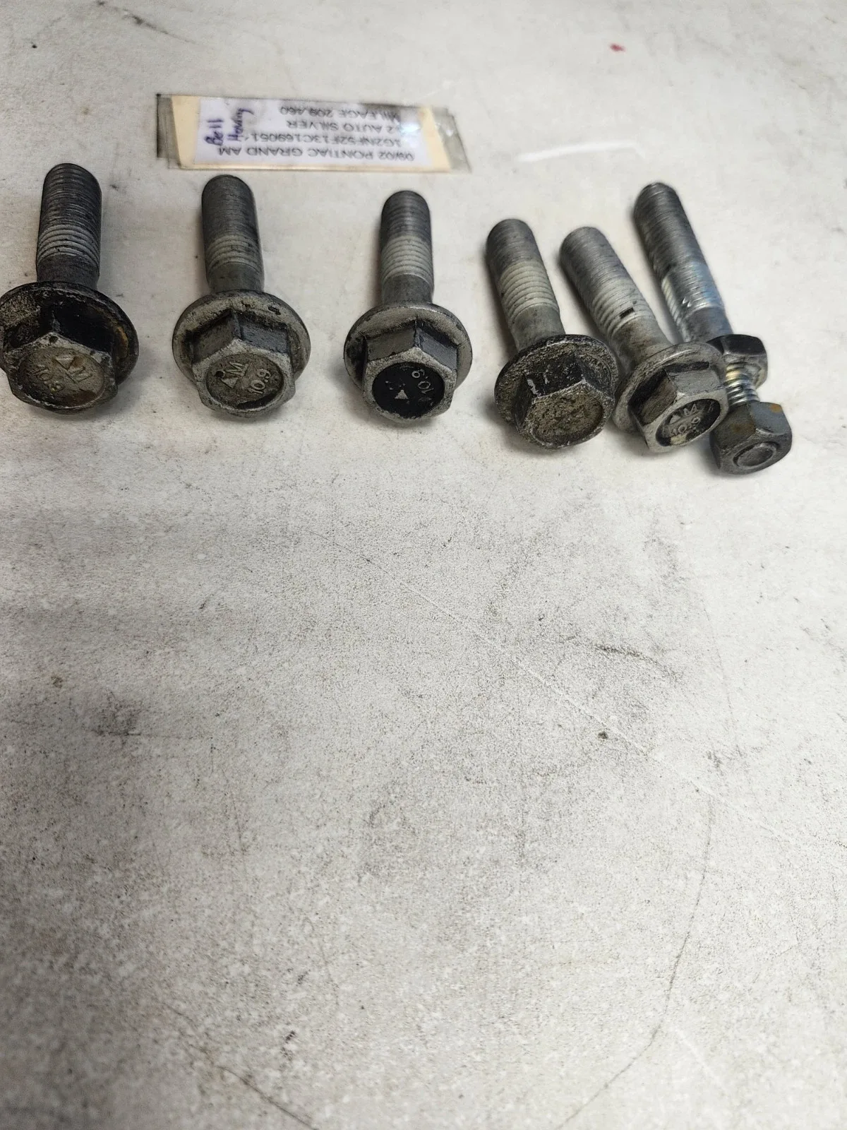 ✅️ Pontiac Grand Am 2.2 Auto Bell Housing Bolts image 2