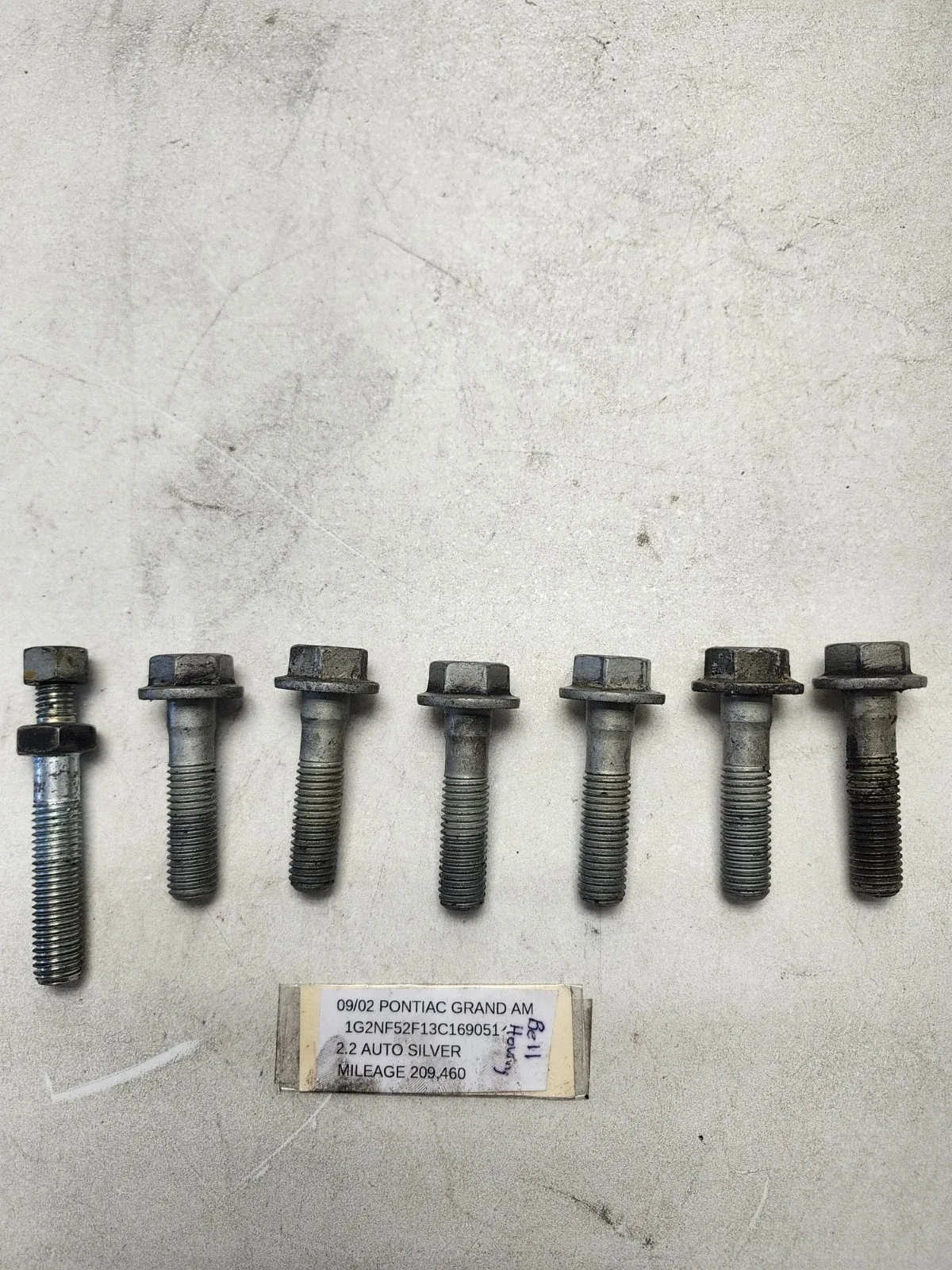 ✅️ Pontiac Grand Am 2.2 Auto Bell Housing Bolts