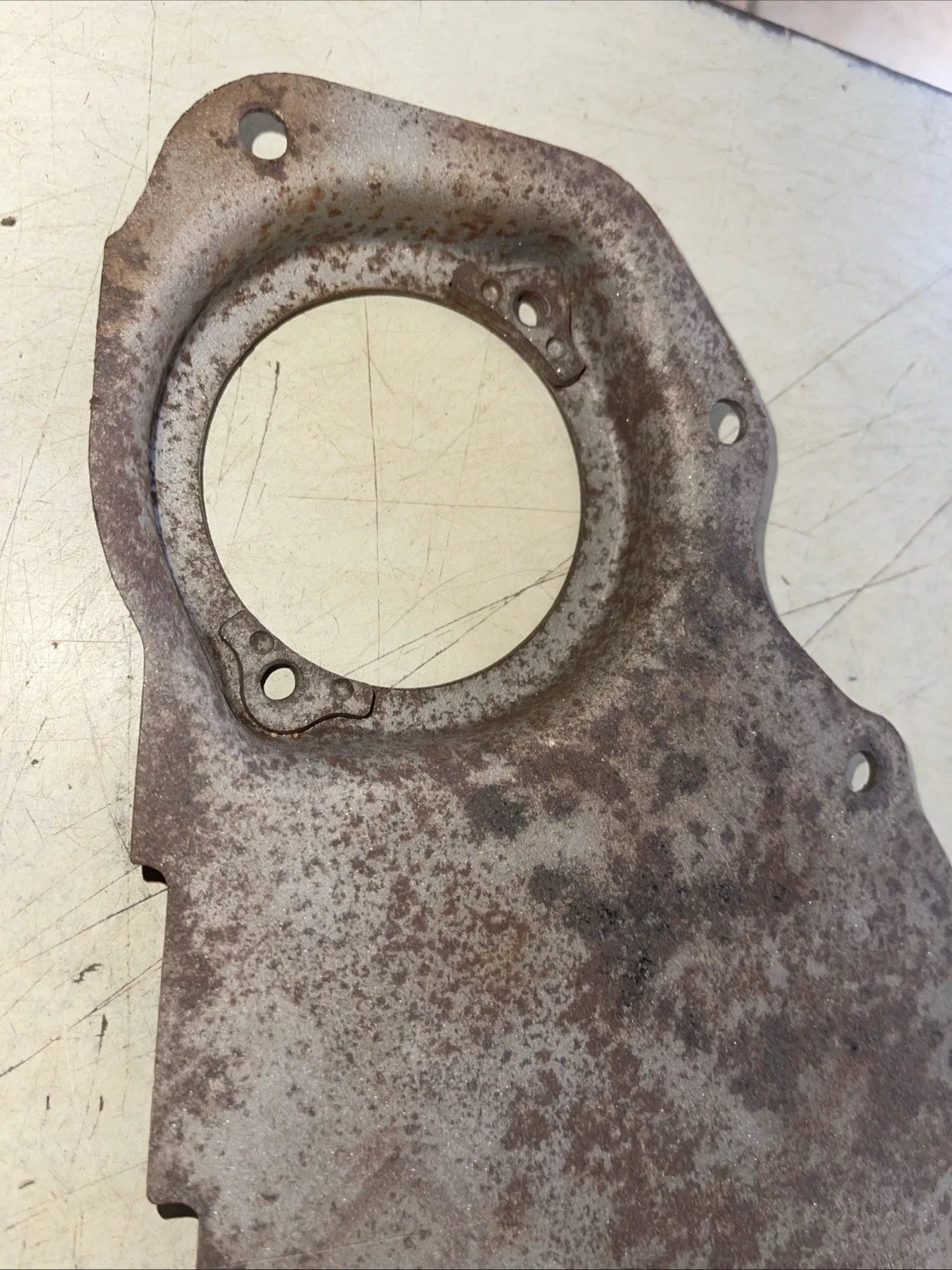 1950 Ford Clutch Bell Housing Inspection Cover Plate ONLY image 2
