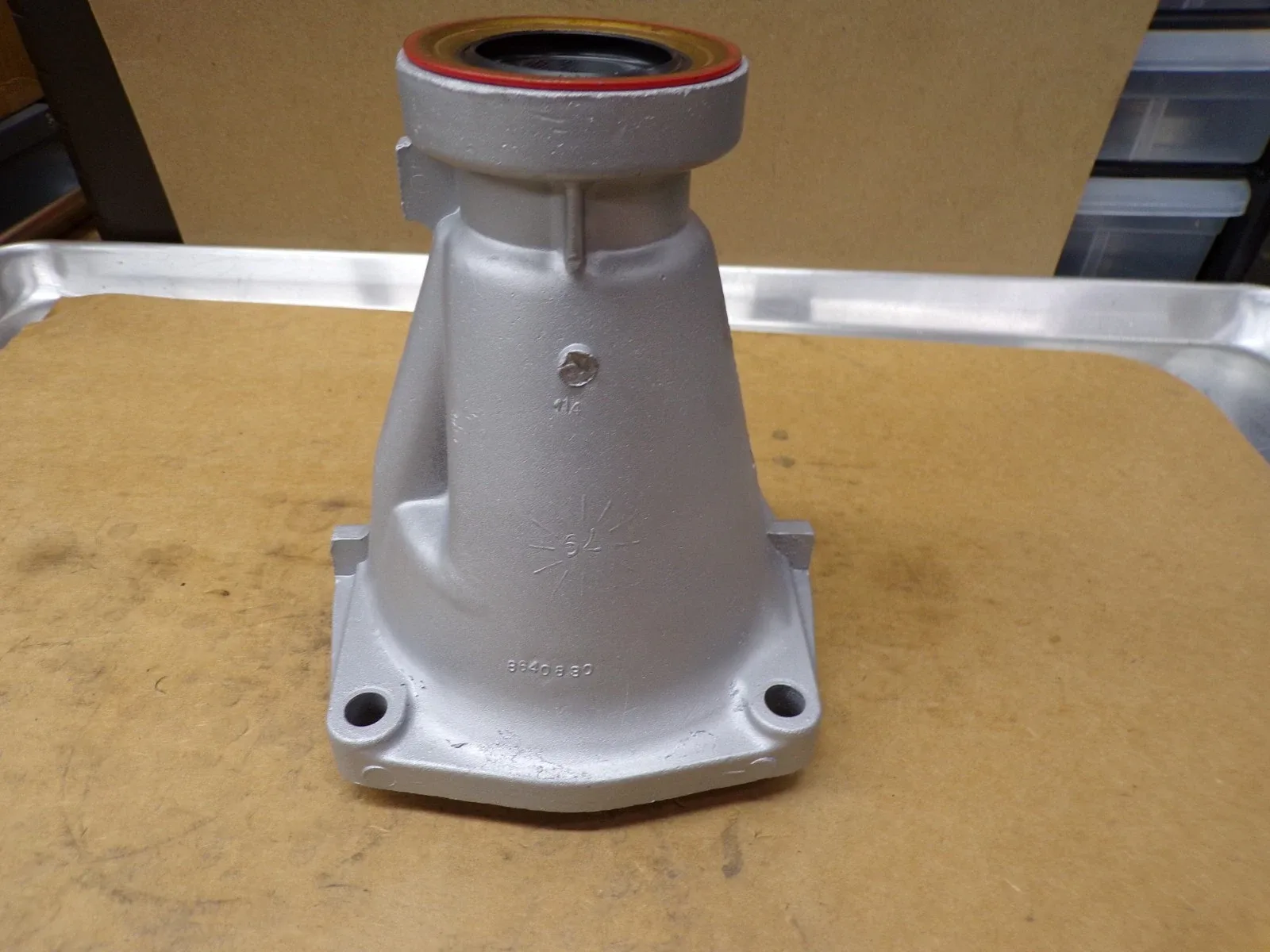TH 350 Tail Housing, 6 Inch New Seal & Heavy Duty Bushing image 2