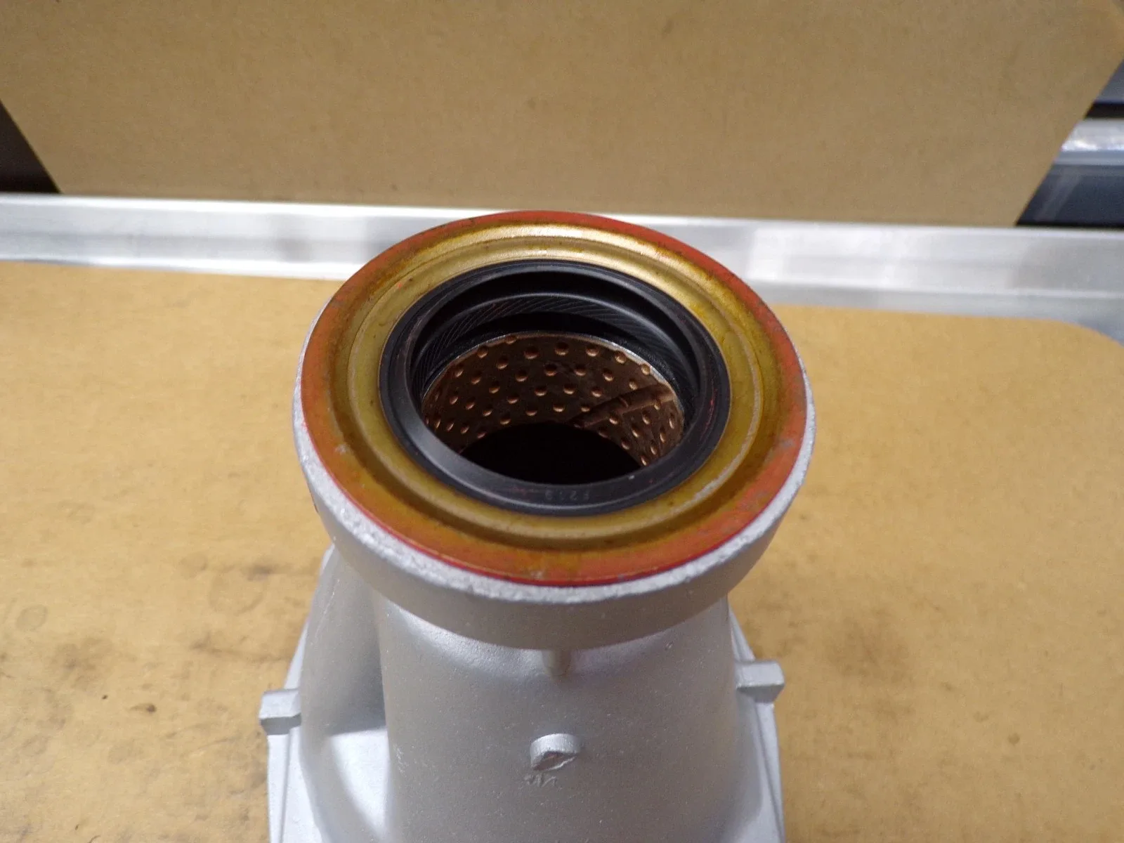 TH 350 Tail Housing, 6 Inch New Seal & Heavy Duty Bushing image 3