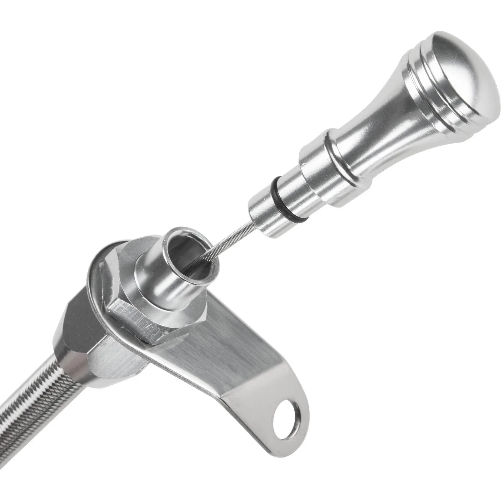 GM TH-400 Flexible Transmission Dipstick, Bell Housing Mount image 3