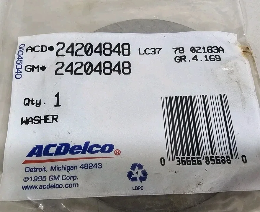 GENUINE GM 24204848 AUTO TRANS Input Clutch Housing Brown Thrust Washer 4T65E image 4