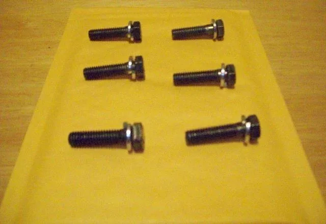 Chevrolet 400  Transmission  Bell Housing Bolts With Lock Washers image 3