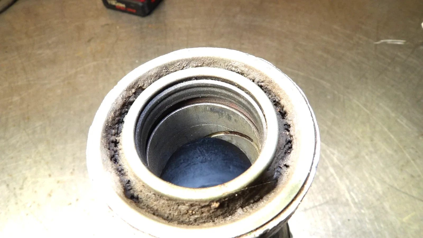 GM - Aluminum  Powerglide  Automatic Trans  " Tail Shaft Housing  "  Very Good image 4
