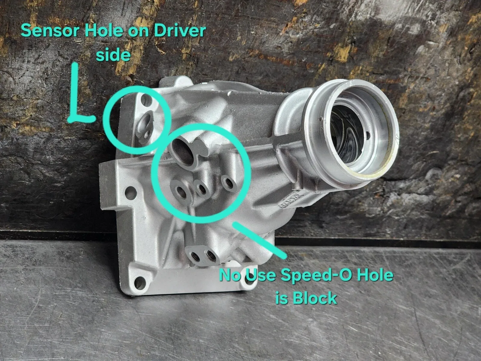 A340E TRANSMISSION EXTENSION HOUSING 2WD "4" BOLT MOUNT SENSOR & SPEED-O #8932 image 3