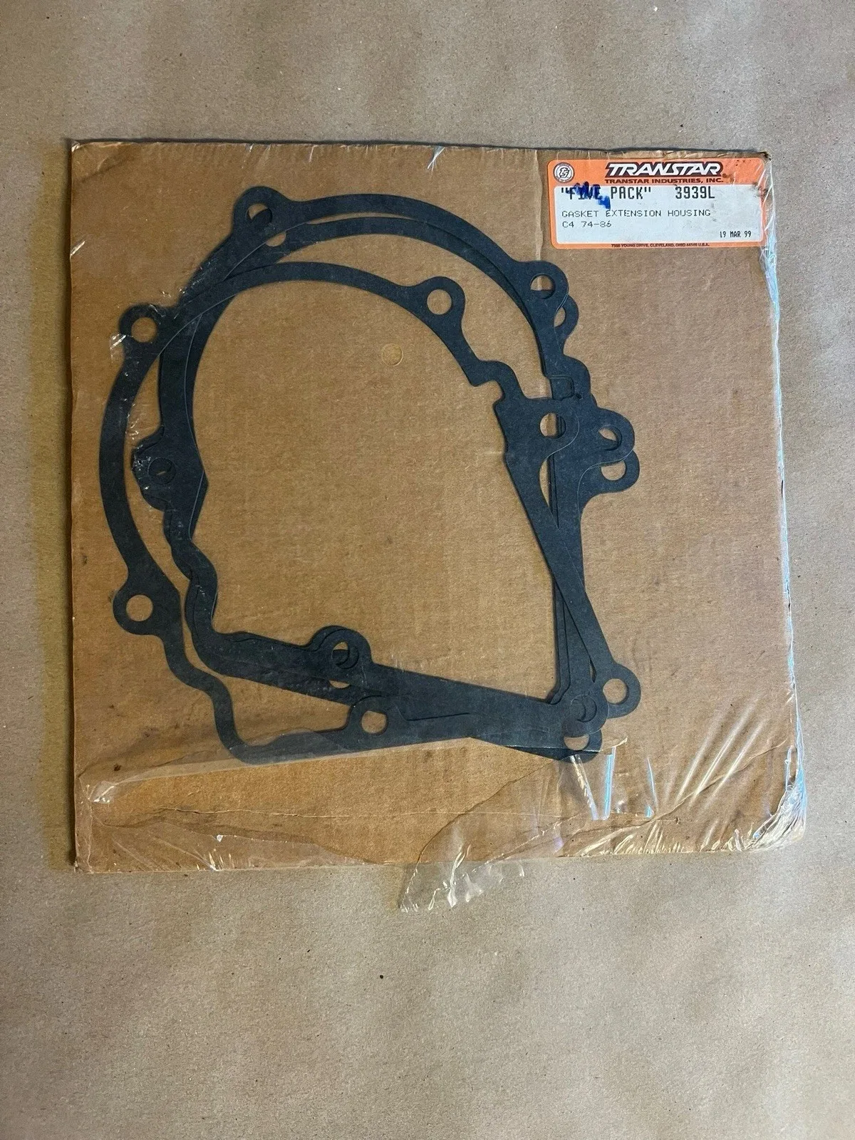Lot Of 4 Transtar 3939L 74-86 C4 Transmission Extension Housing Gasket Free Ship