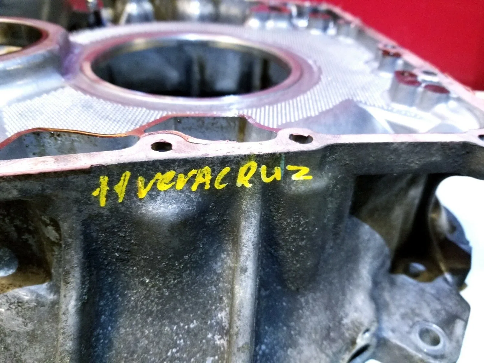 07 08 09 10 11 12 HYUNDAI VERACRUZ AUTOMATIC TRANSMISSION BELL HOUSING OEM image 4