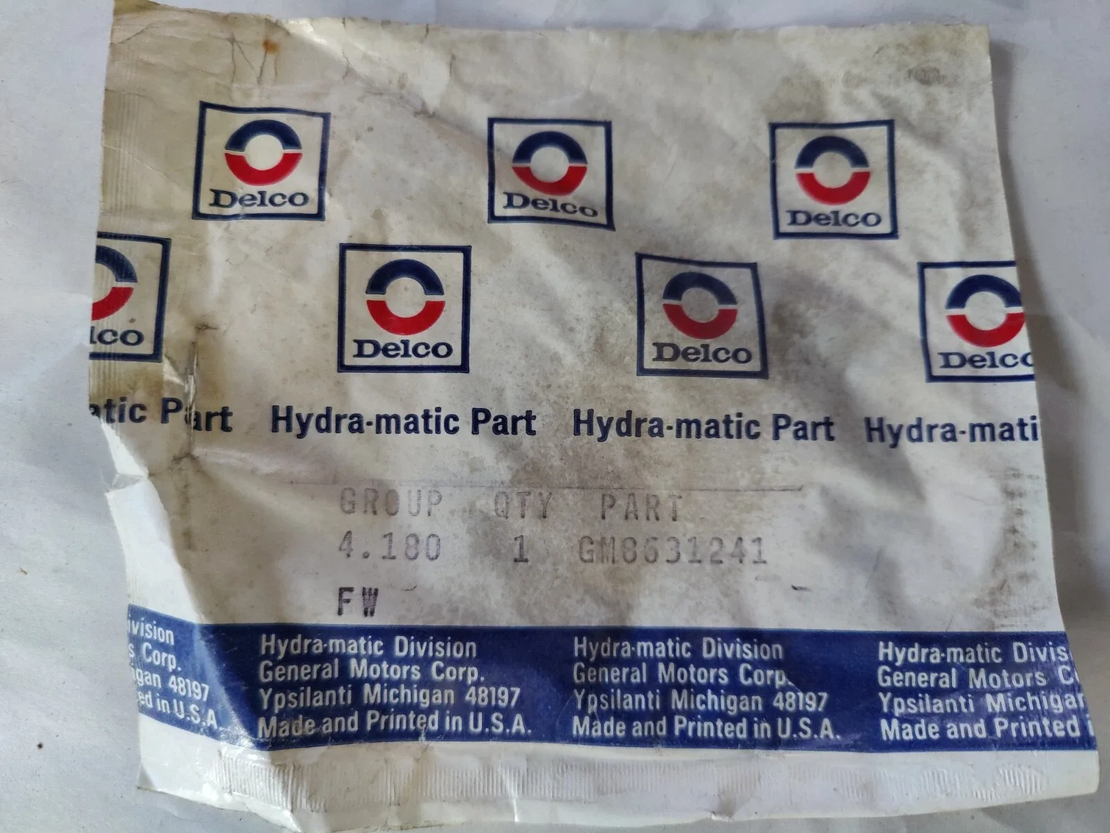NOS OEM 1982-85 GM A/Trans Lo & Reverse Clutch Housing Spacer Delco 8631241