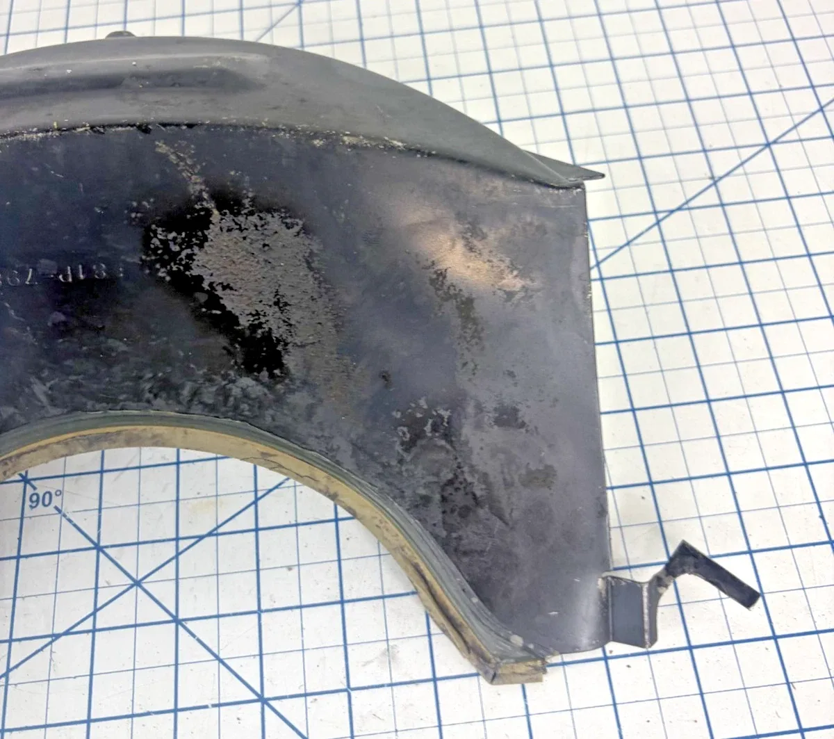 99-03 Ford F250 F350 7.3 4r100 Transmission Bell Housing Flywheel Dust Cover image 3
