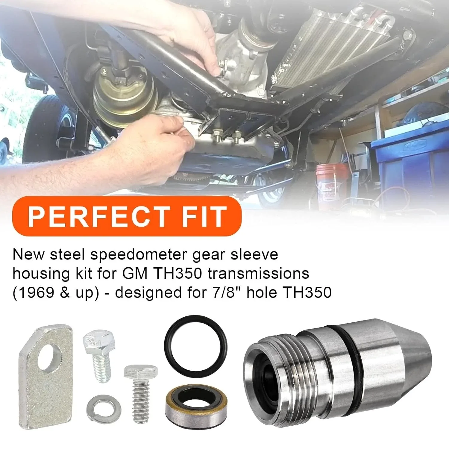 TH350 Speedo Housing Kit with Retainer & Seals for Reliable Performance image 4