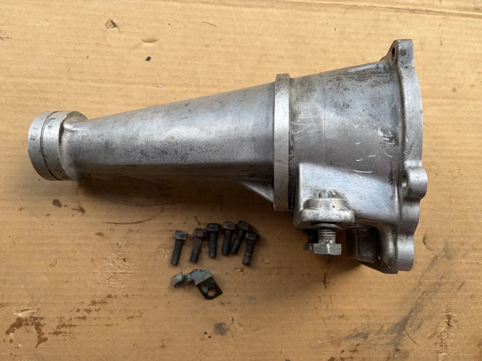 1965-67 Ford C4 Automatic C4AP-7A004-C Tail Shaft Housing with attaching bolts image 2