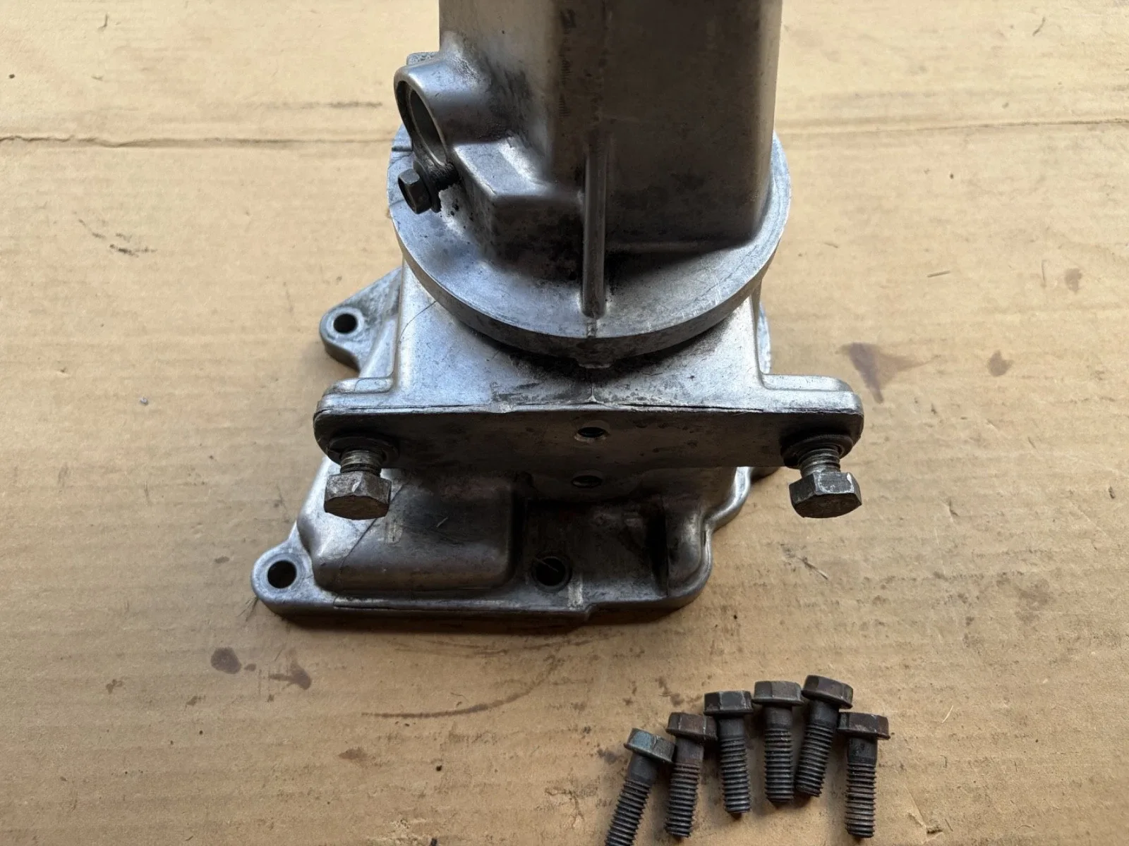 1965-67 Ford C4 Automatic C4AP-7A004-C Tail Shaft Housing with attaching bolts image 4