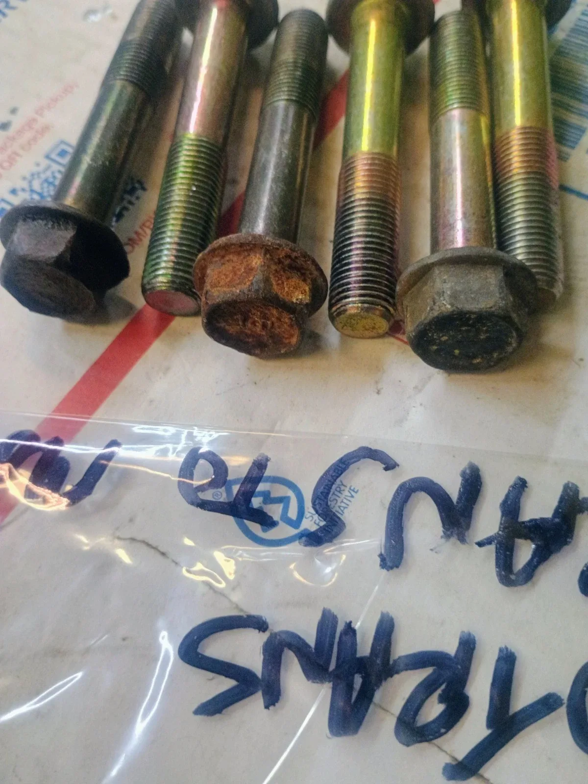 1994 - 97 Honda Accord Transmission To Engine Mount Bolts Bell housing Bolts Set image 3