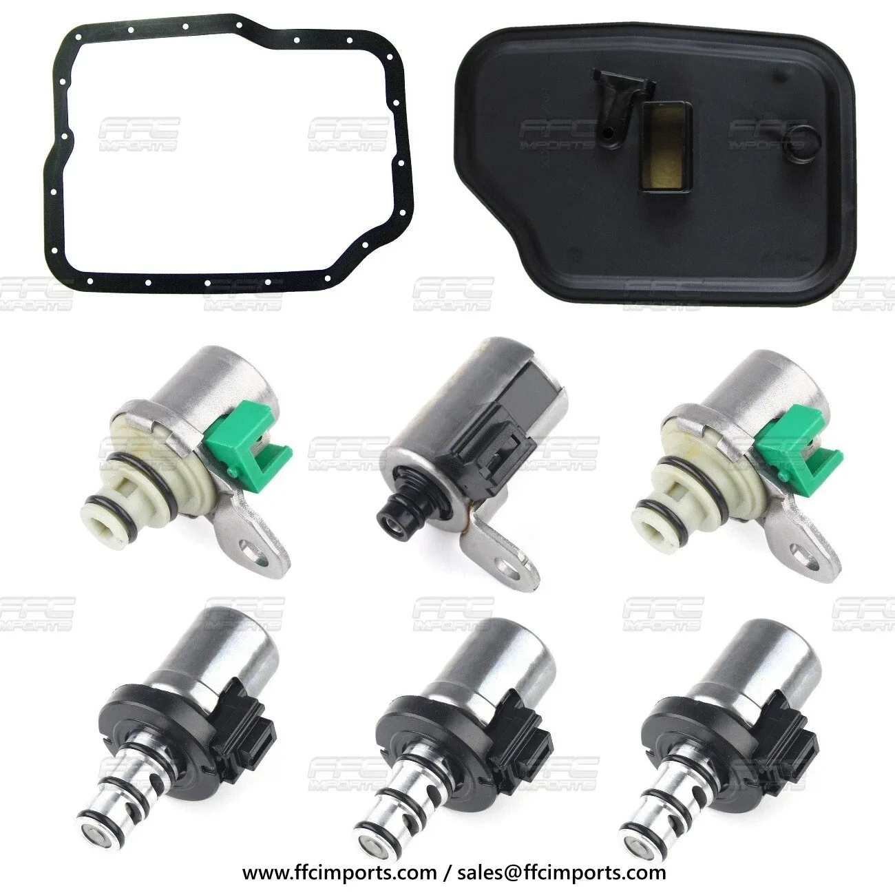 4F27E FN4A-EL Transmission EPC & Shift Solenoids + Filter KIT 1999-UP Ford Mazda