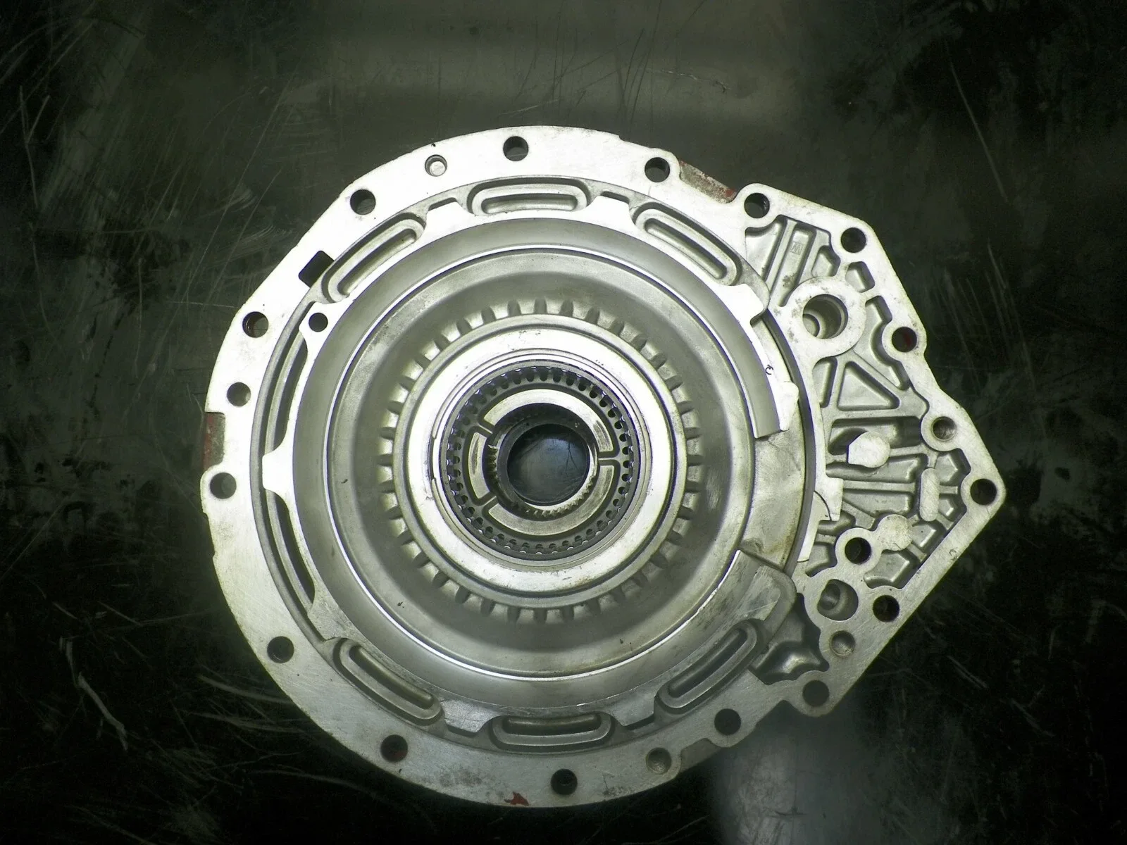 ALLISON 1000/2000 4 BOLT FLANGE EXTENSION HOUSING CAST#29537009 W/SENSOR HOLE image 3