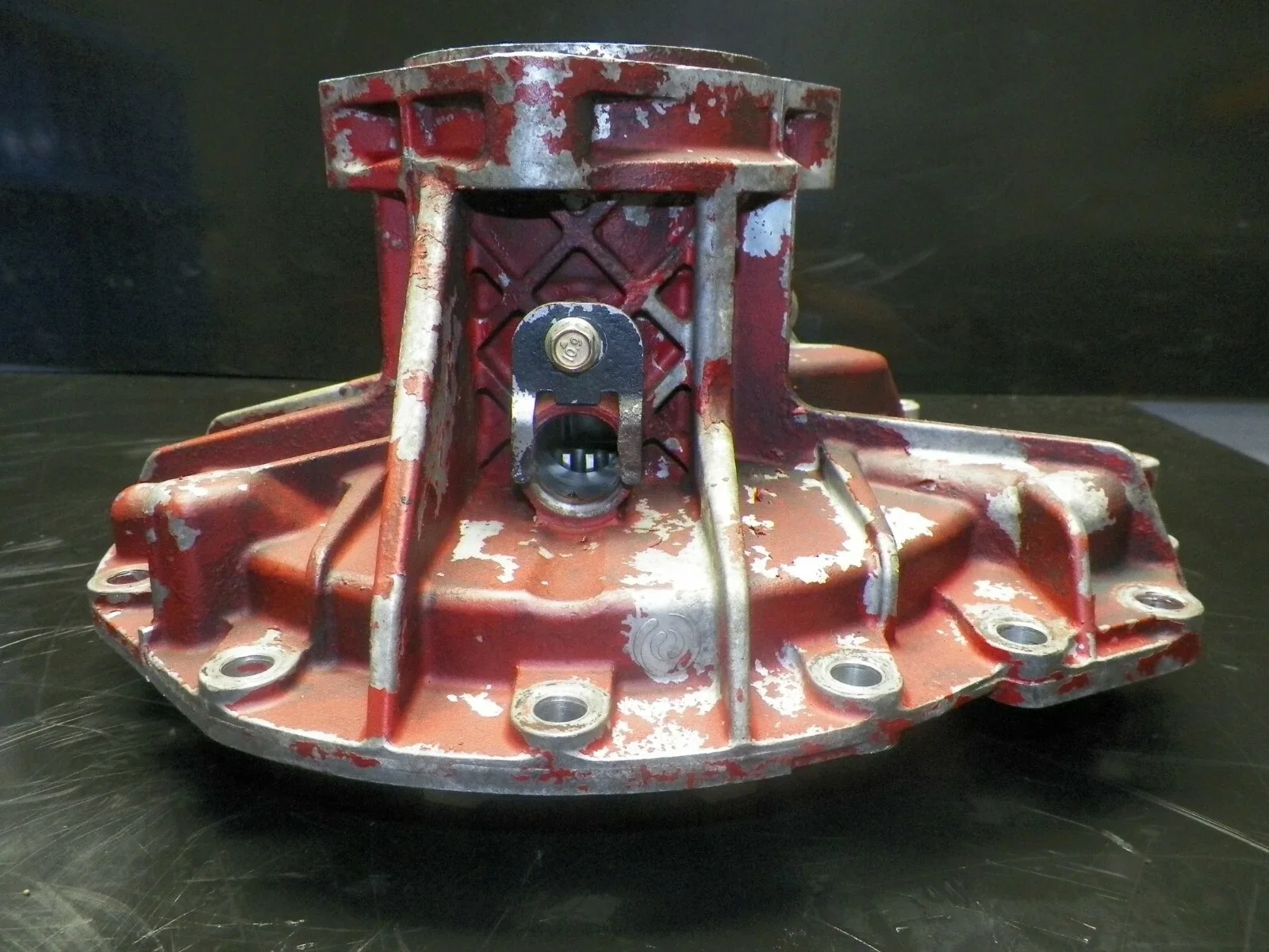 ALLISON 1000/2000 4 BOLT FLANGE EXTENSION HOUSING CAST#29537009 W/SENSOR HOLE image 4