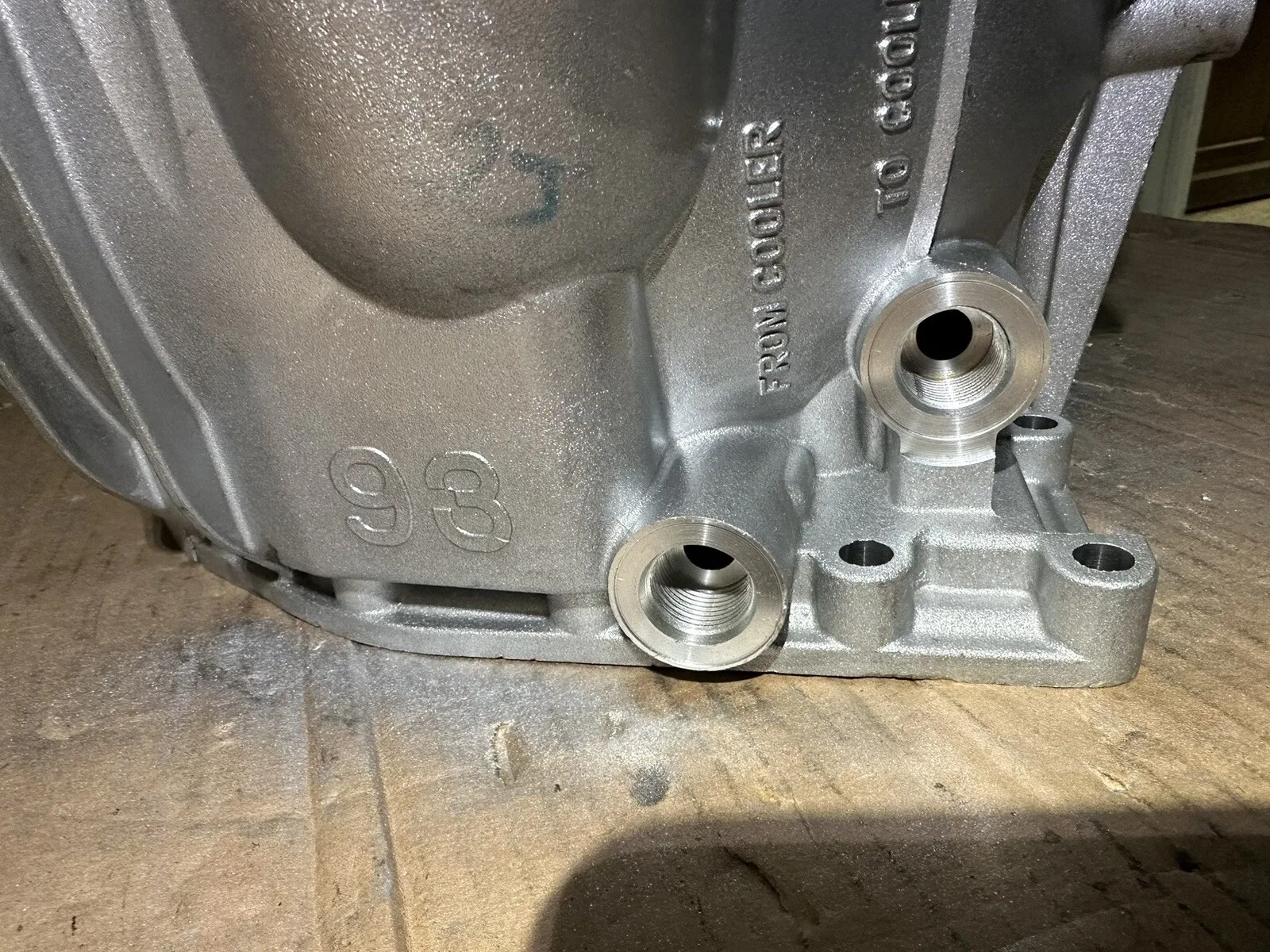 GM ALLISON 1000PK TRANS CONVERTER HOUSING CAST 29549481 NO HOLE FOR SPEED SENSOR image 3