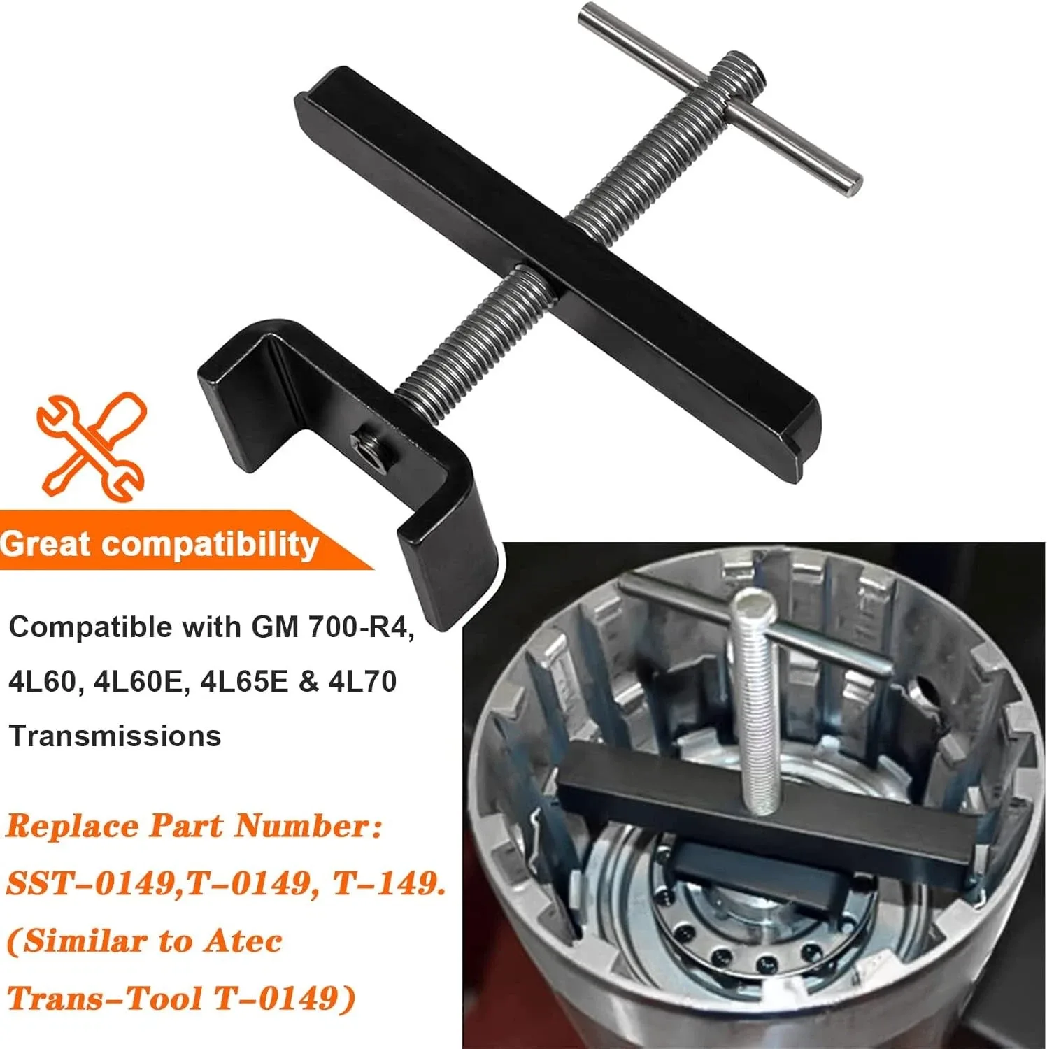 For GM 700-R4 T-0149 Input Clutch housing Spring Compressor Transmission Tool image 3