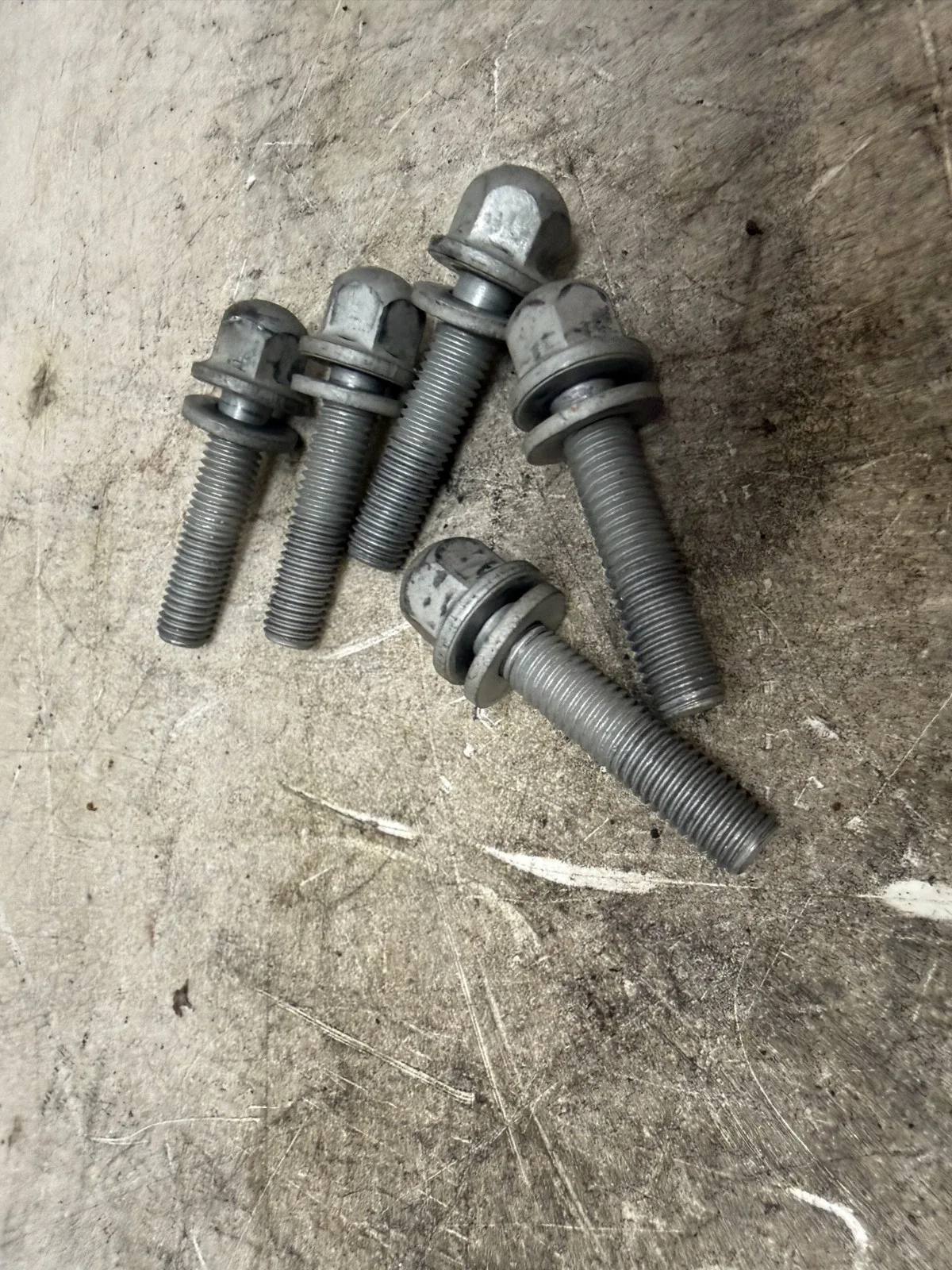 2012 CORVETTE C6 OEM TORQUE TUBE TO BELL HOUSING BOLT SET HARDWARE USED
