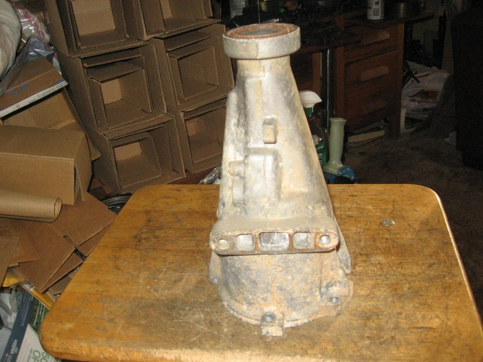 OEM GM 1962-74 ALUMINUM POWERGLIDE TRANSMISSION 11" TAIL HOUSING CHEVY DRAG RACE image 3