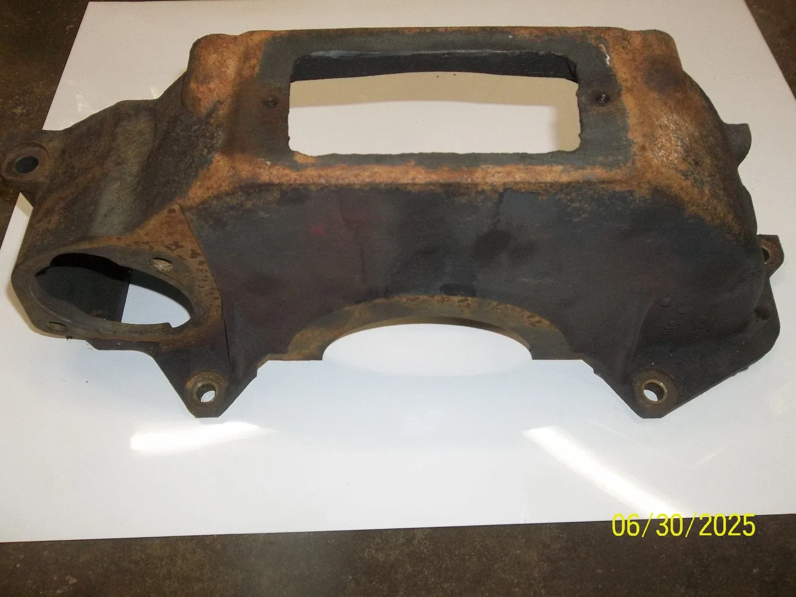 1961-1964 OLDSMOBILE 394 FLYWHEEL HOUSING DUST SHIELD STARTER HOUSING OEM image 3