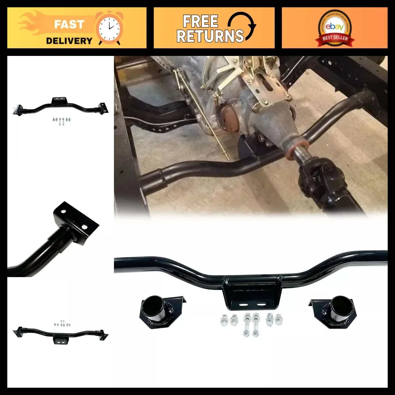 Adjustable Tubular Transmission Crossmember for 1947-1959 Chevy GMC 3100 Truck