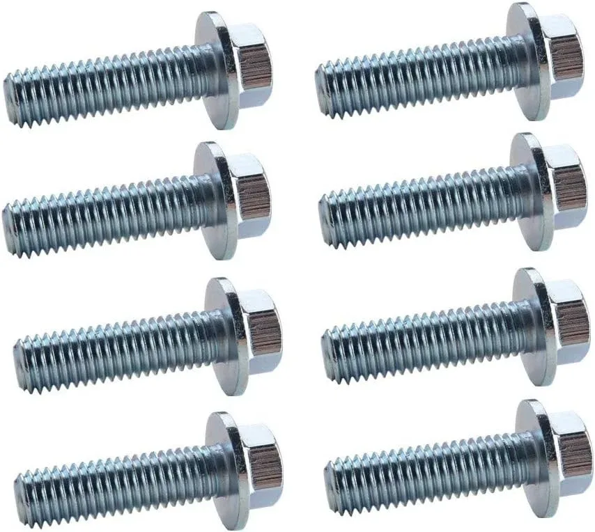 Clear Zinc Plated LS Transmission Bolts - Set of 8 for GM Engines image 3