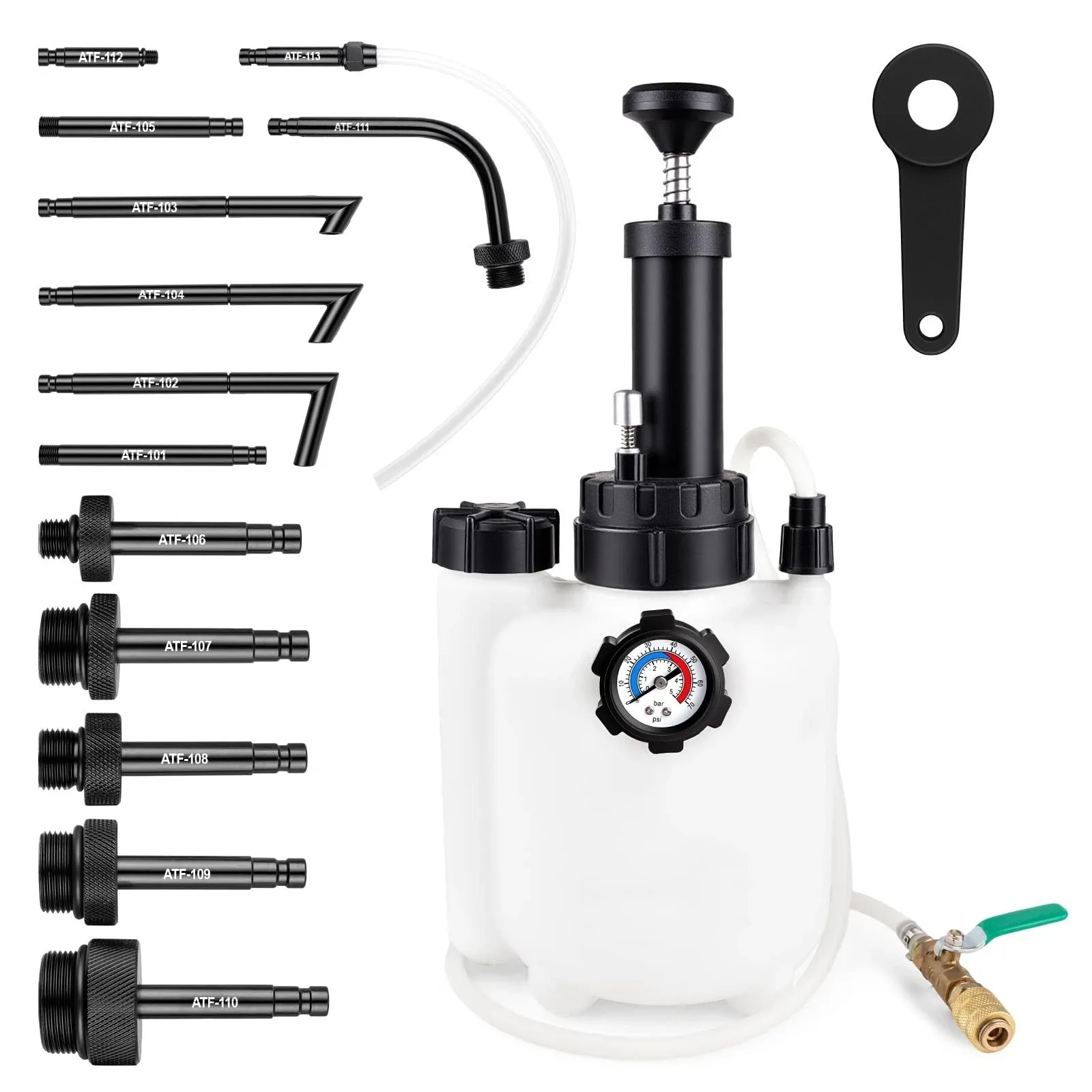 3L Transmission Fluid Transfer Pump Kit CSB12 with 13 ATF Adapters image 2