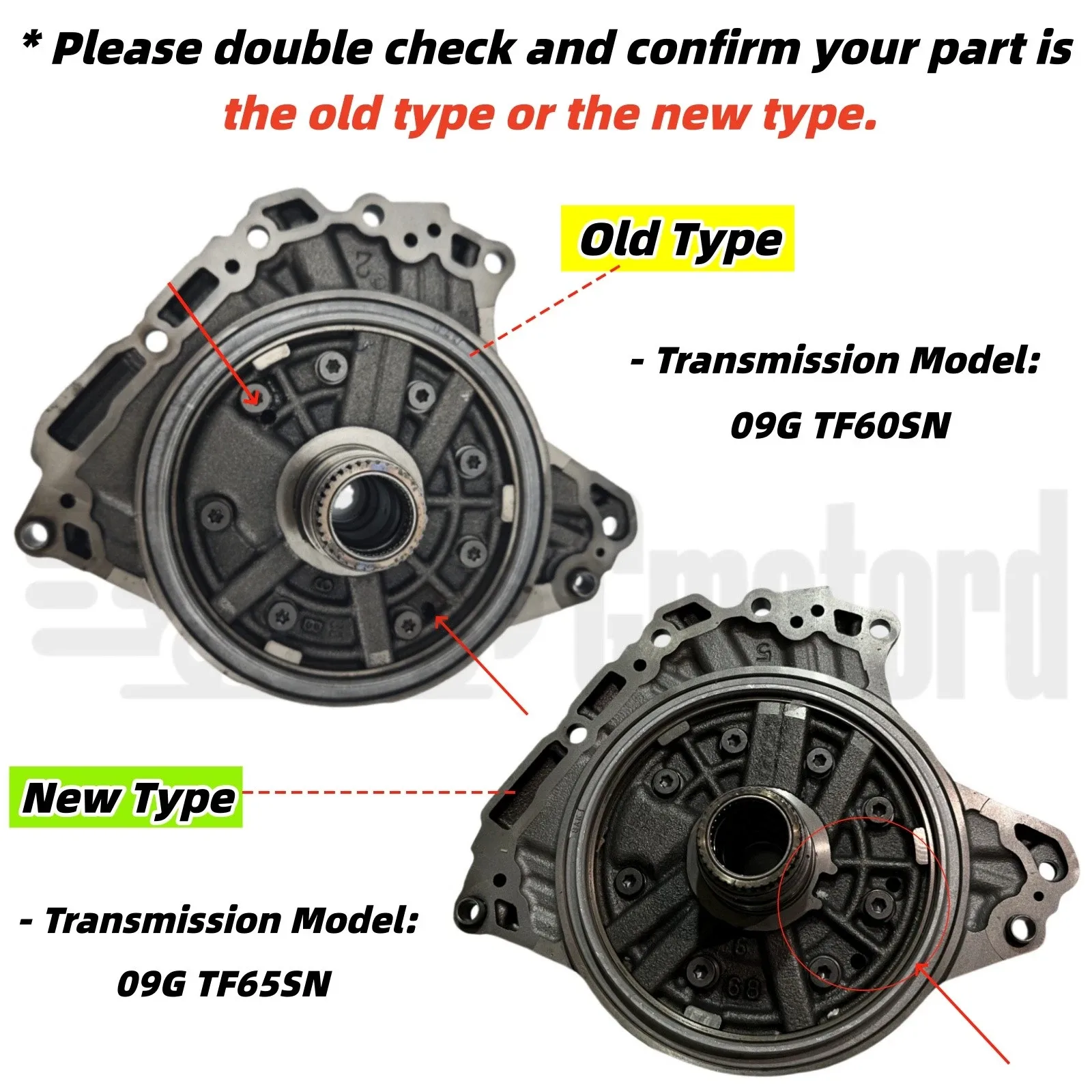 VW Passat 3.6L V6 6-Speed Oil Pump Assembly TF-60SN (09G) image 2