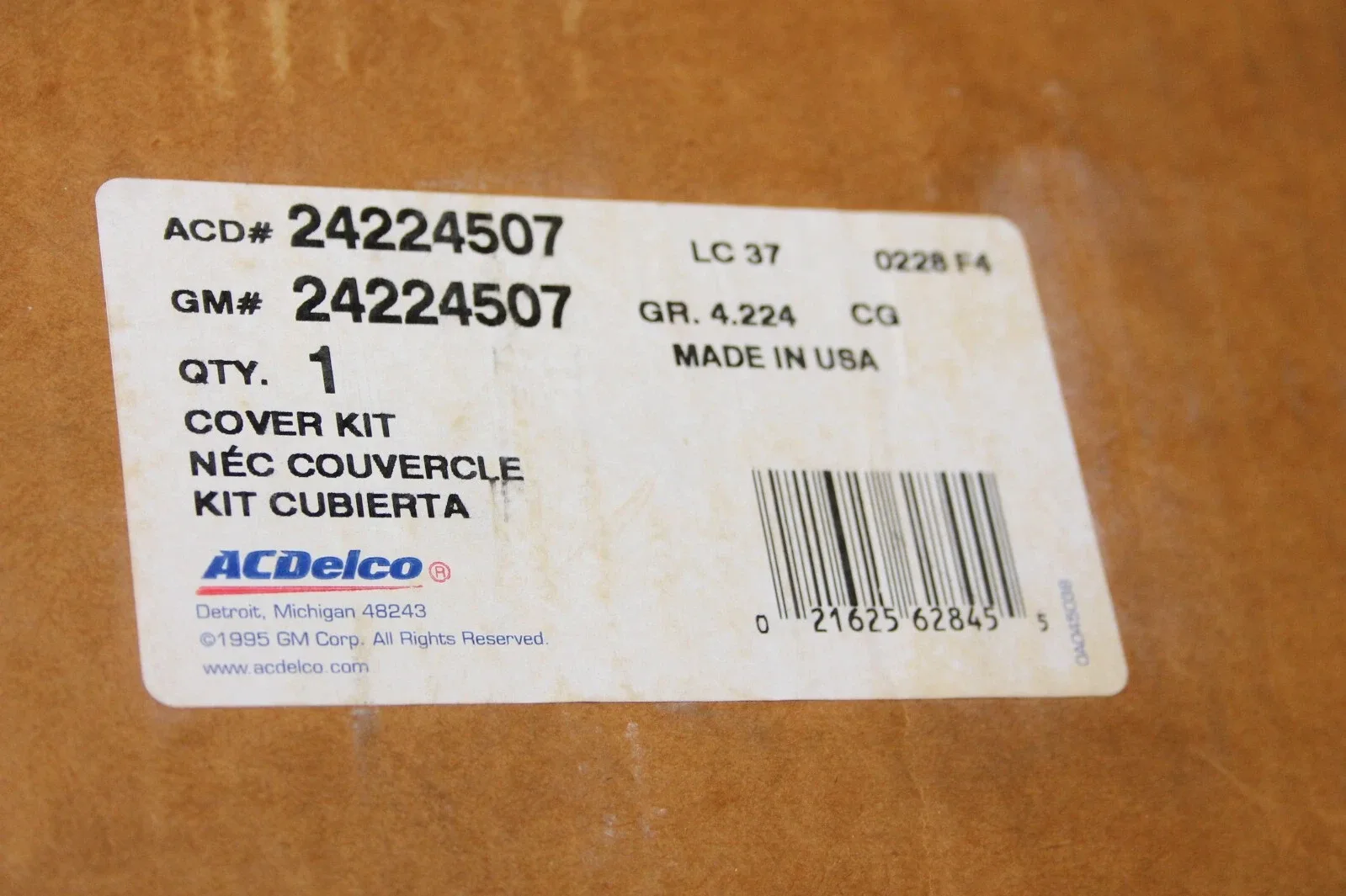 ACDelco Transmission Oil Pump Cover Kit 24224507 image 2