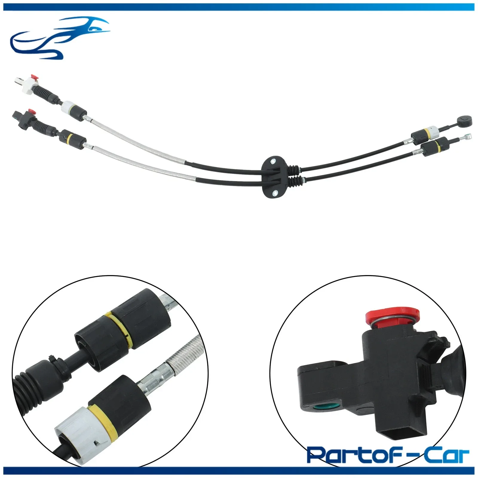 Manual Transmission Double Shift Cable Assembly 1S4Z7E395HA For Ford 01-02 Focus image 3