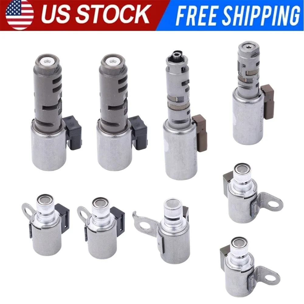 9Pcs Automatic Transmission Shift Solenoid Valve for Toyota Tundra 2007-2011 A76