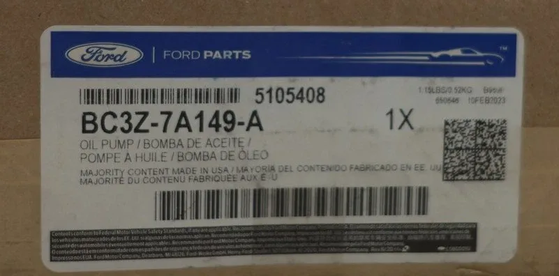 2005-2016 Ford F-250/F-350/F-450 5R110 Auto Trans Oil Pump BC3Z-7A149-A image 2
