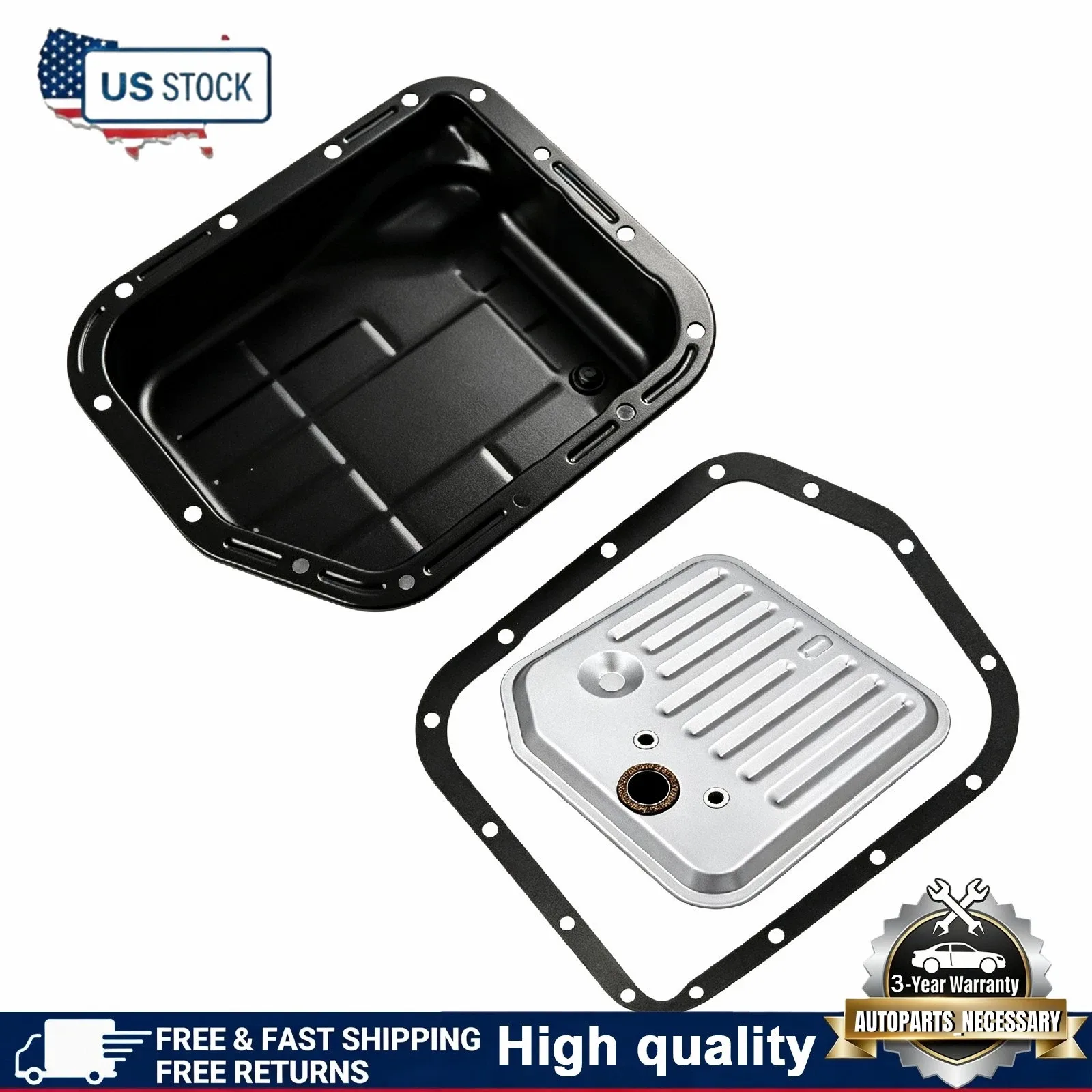 Trans Oil Filter Pan Gasket Set for 1998–2004 Jeep / 1998–2003 Dodge A500 42RE 44RE (OE 52118789) image 2