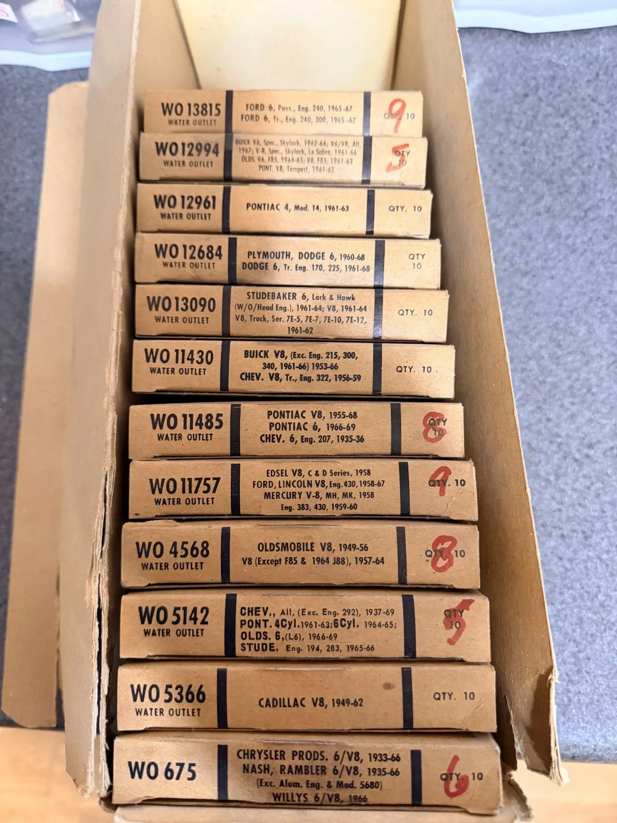 1935-1968 Dole Water Outlet Gasket WOA-19S