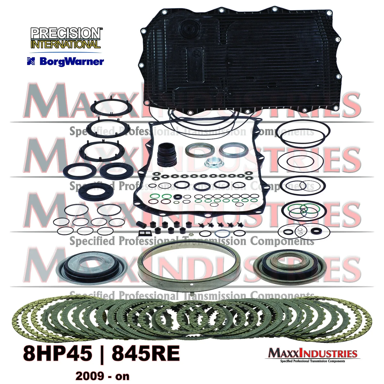 845RE / 8HP45 Master Rebuild Kit K82900R - Pistons, Rings, Seals image 2