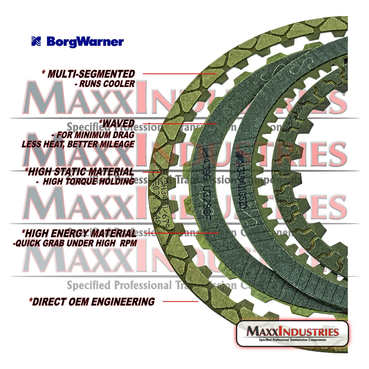 845RE / 8HP45 Master Rebuild Kit K82900R - Pistons, Rings, Seals image 4
