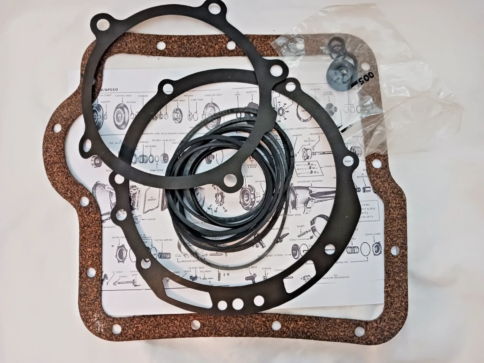 1959-1964 Ford 2-Speed Automatic Transmission Gasket & Seal Kit LK-16900 image 3