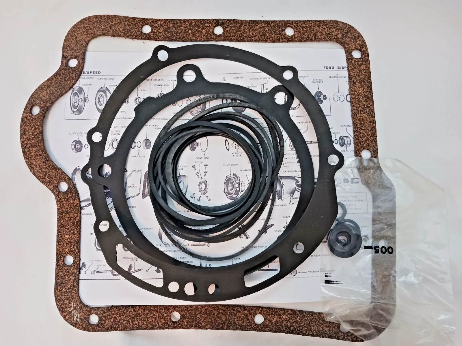 1959-1964 Ford 2-Speed Automatic Transmission Gasket & Seal Kit LK-16900 image 4