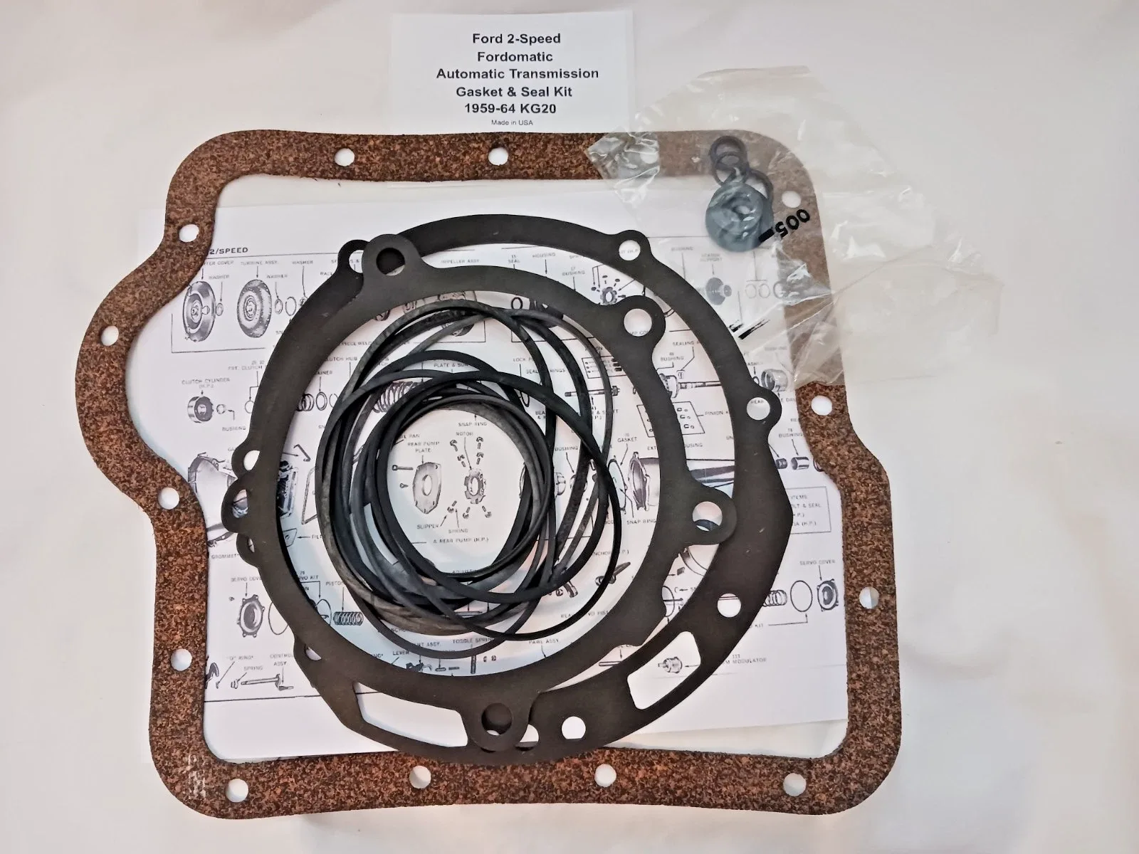 1959-1964 Ford 2-Speed Automatic Transmission Gasket & Seal Kit LK-16900