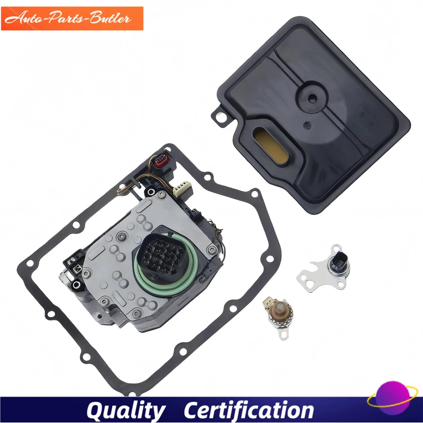 62TE Auto Trans Shift Solenoid Filter Kit Fits 08-19 Dodge Grand Caravan Crew image 2