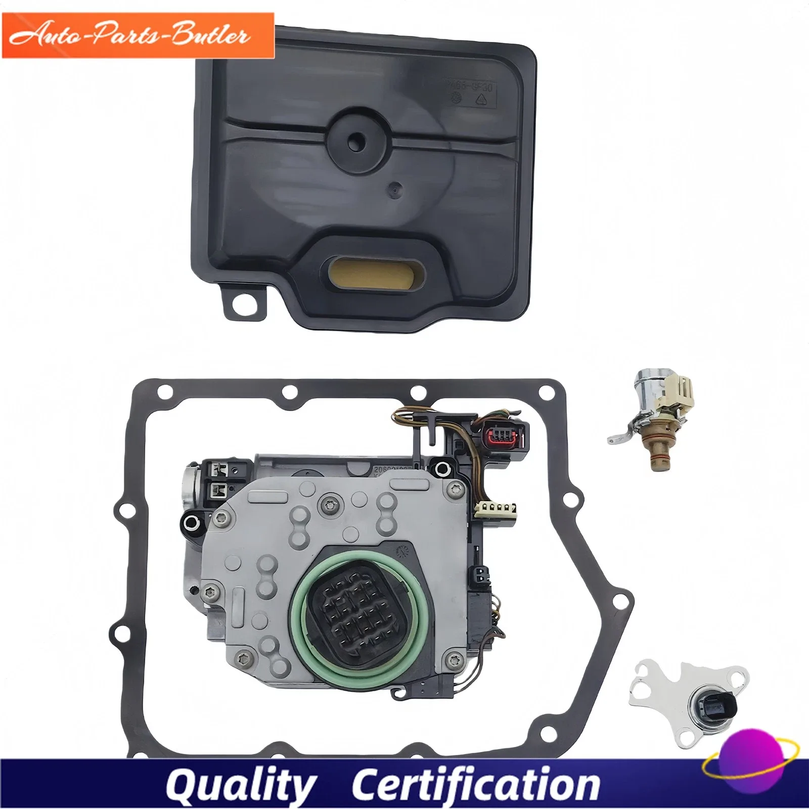 62TE Auto Trans Shift Solenoid Filter Kit Fits 08-19 Dodge Grand Caravan Crew image 3
